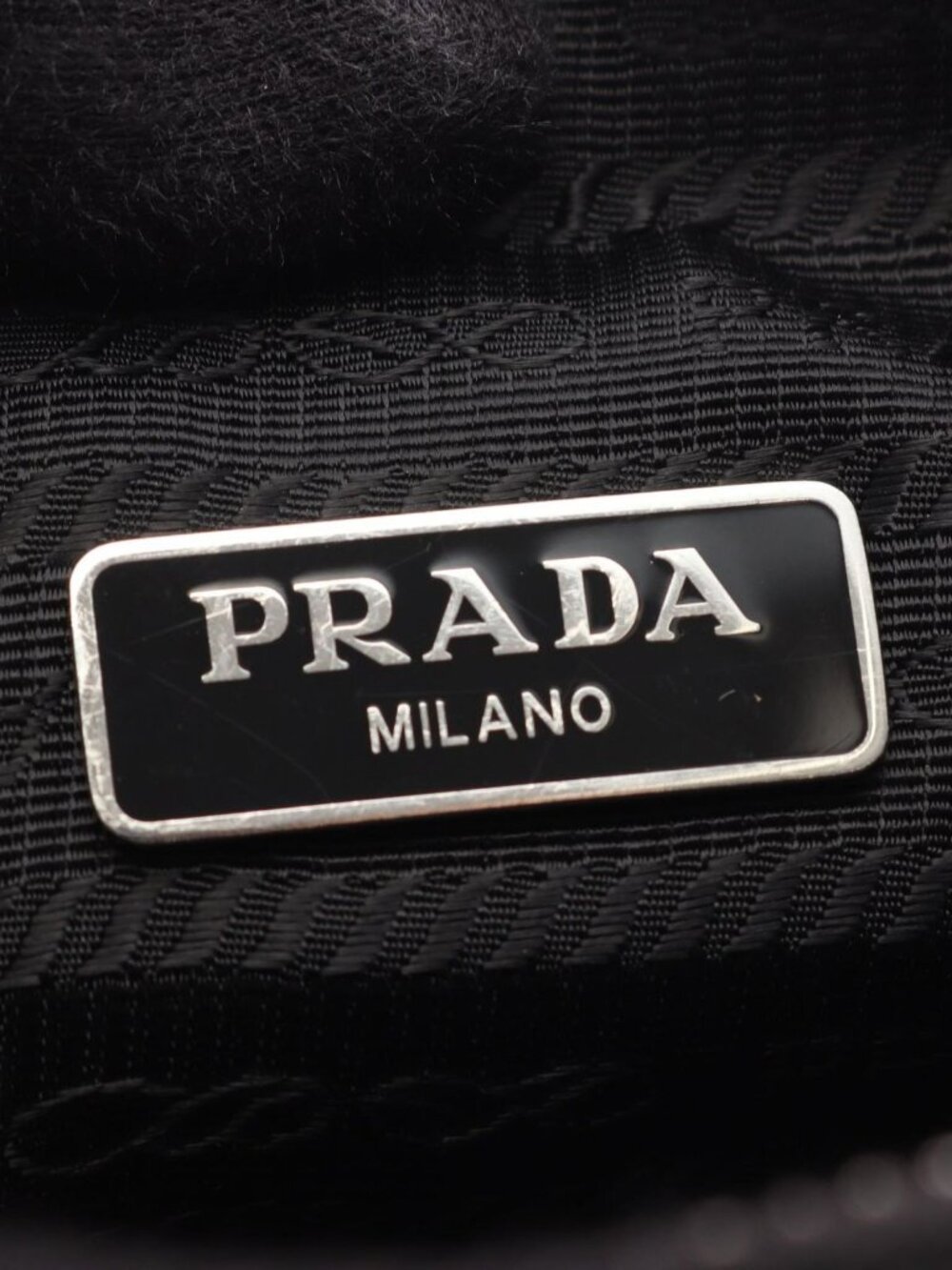 Prada Shoulder Bag Re Edition 2-Way Black Nylon Saffiano Leather - Picture 4 of 5